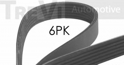 TREVI AUTOMOTIVE 6pk987 -  Поликлиновой ремень
